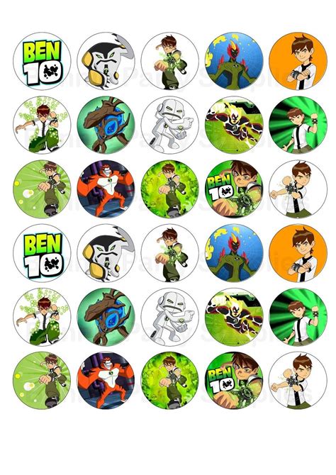 ben 10 cupcake toppers printable|Cupcake Toppers .